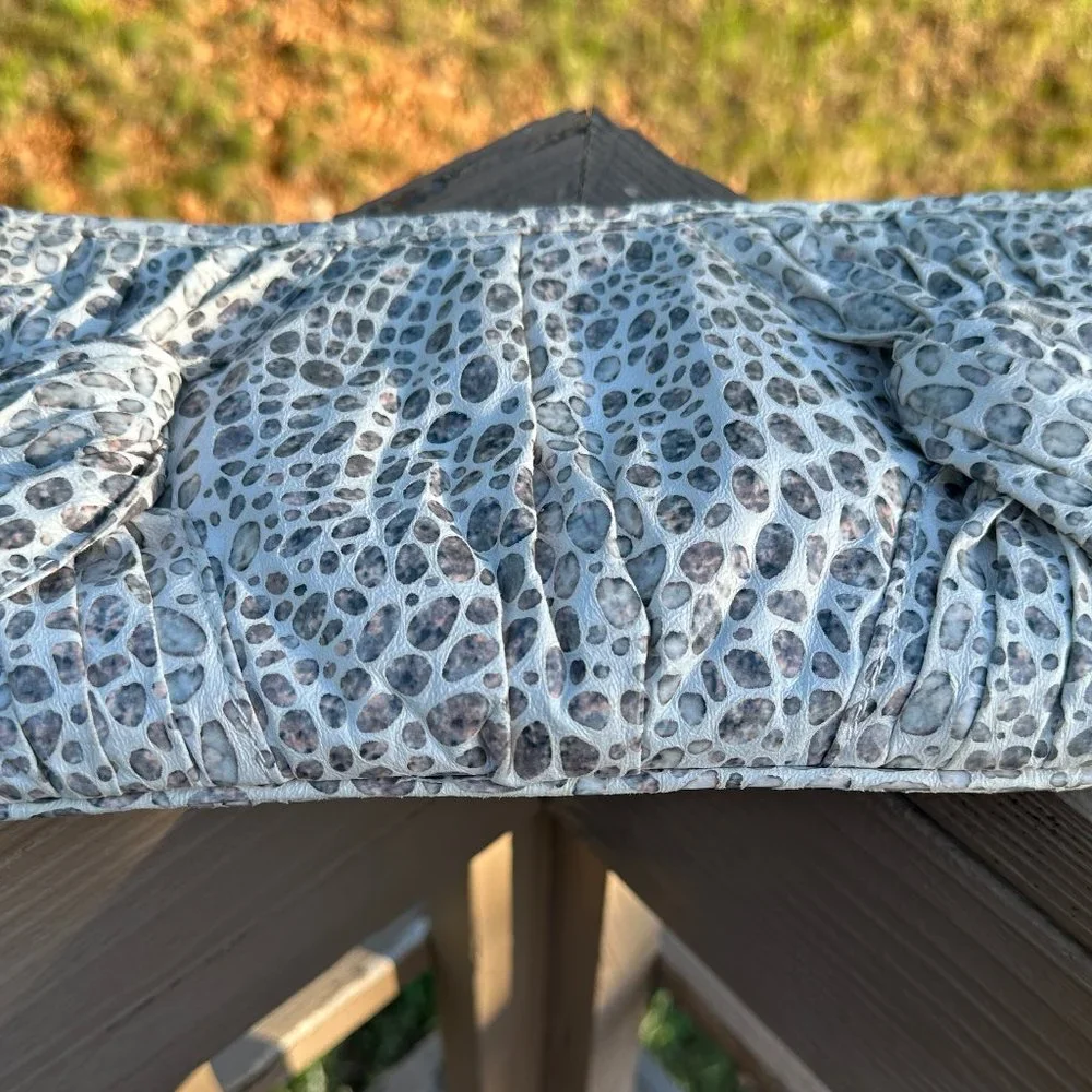 Vintage SR Squared by Sondra Roberts White and Iridescent Clutch
